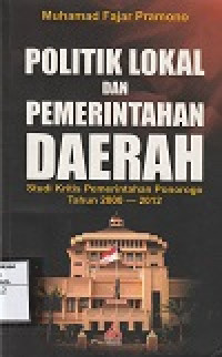 Image of Politik Lokal Dan Pemerintahan Daerah