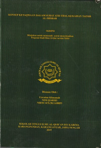 Image of Konsep Ketaqwaan Dalam Surat Ath-Thalaq Kajian Tafsir Al-Misbah