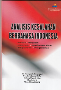 Image of Analisis Kesalahan Berbahasa Indonesia