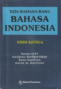 Image of Tata Bahasa Baku Bahasa Indonesia